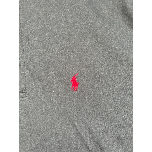 Ralph Lauren Golf Polo Shirt Mens Medium Black Performance Pony Logo Stretch - Picture 5 of 11